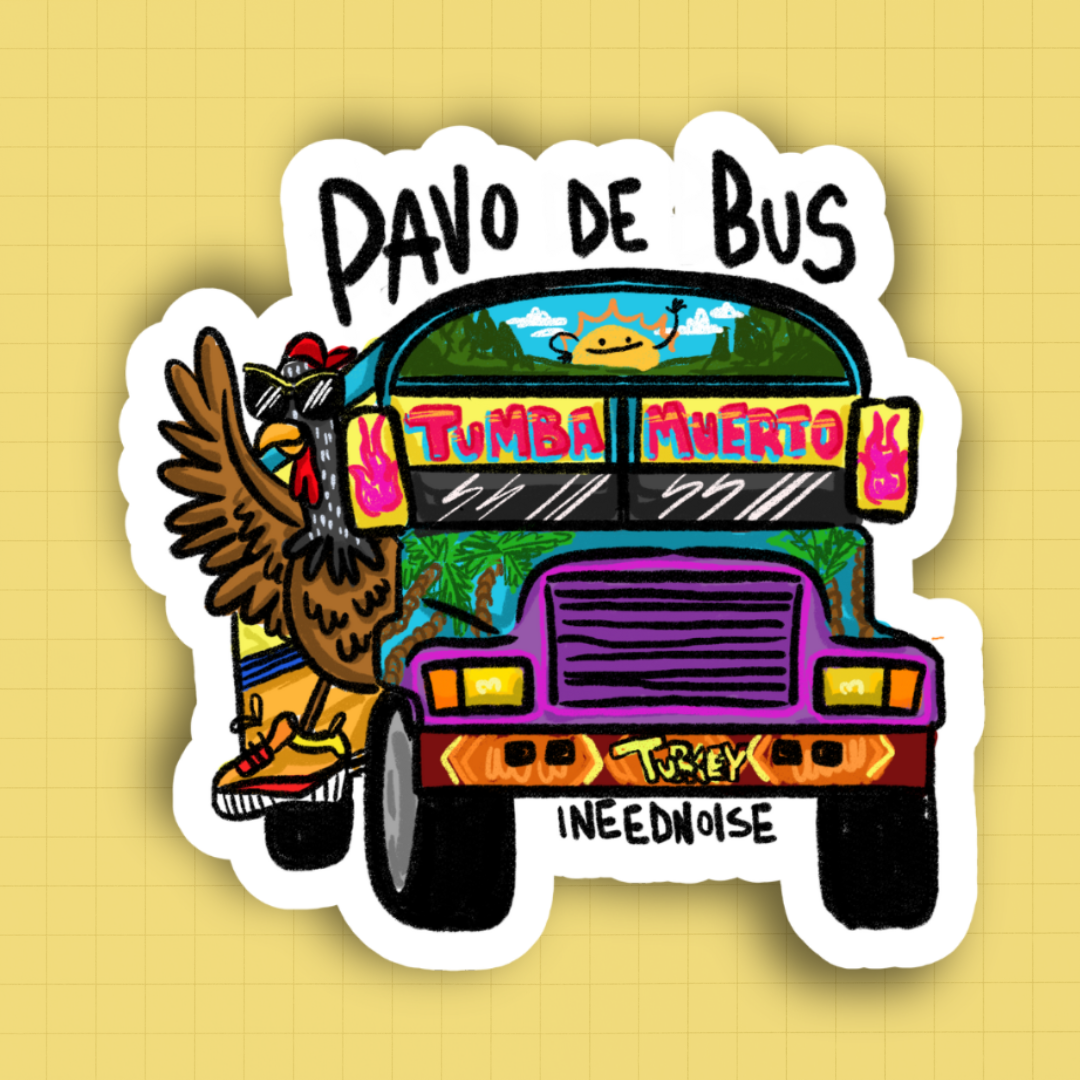 Sticker - Pavo de Bus