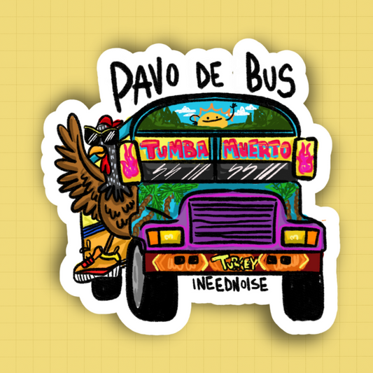 Sticker -  Pavo de Bus