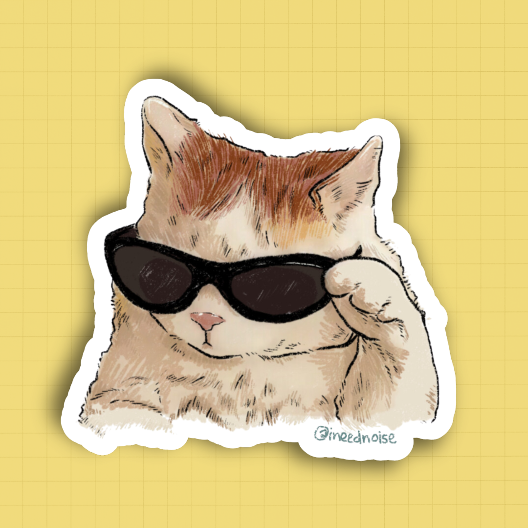 Sticker - Meme de Gato Cool – ineednoise