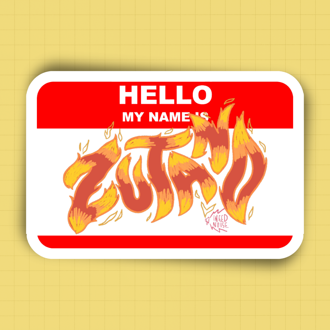 Sticker - My Name Is Zutano