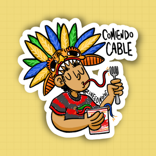 Sticker - Comiendo Cable