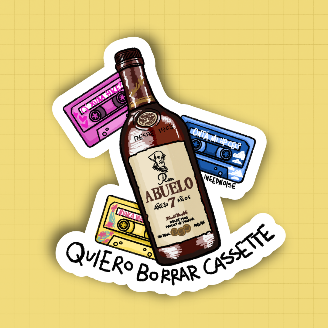 Sticker - Quiero Borrar Cassette