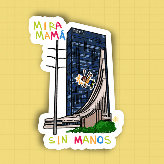 Sticker - Mira Mamá, Sin Manos