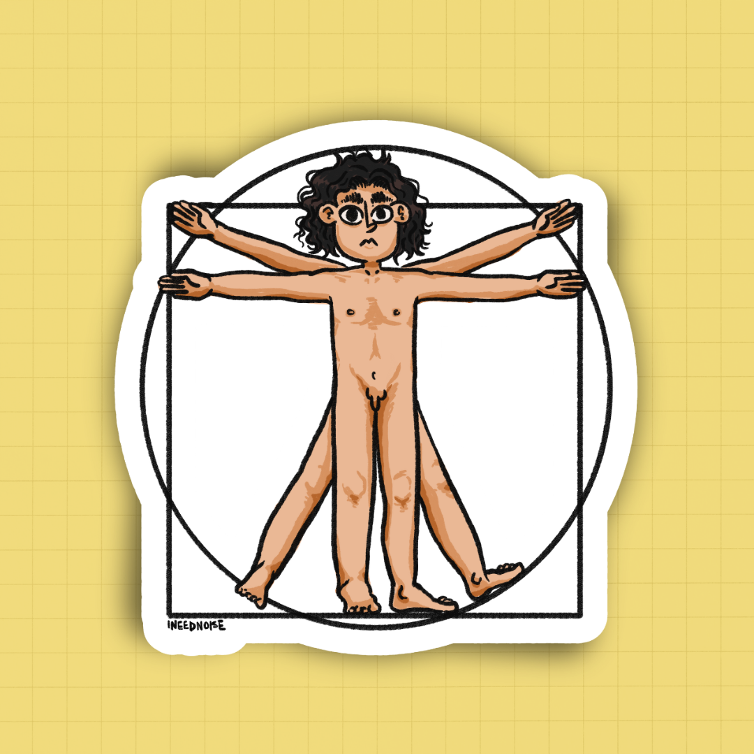 Sticker - Hombre Encuero